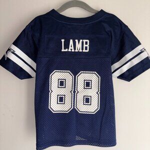 Youth CeeDee Lamb Navy Dallas Cowboys size 4 NFL Dem Boys Football Texas Pro